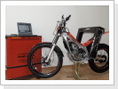 Mobile Motorrad-Rahmenvermessung an Montesa 4RT 260 Mobile Motorrad-Rahmenvermessung an Montesa 4RT 260